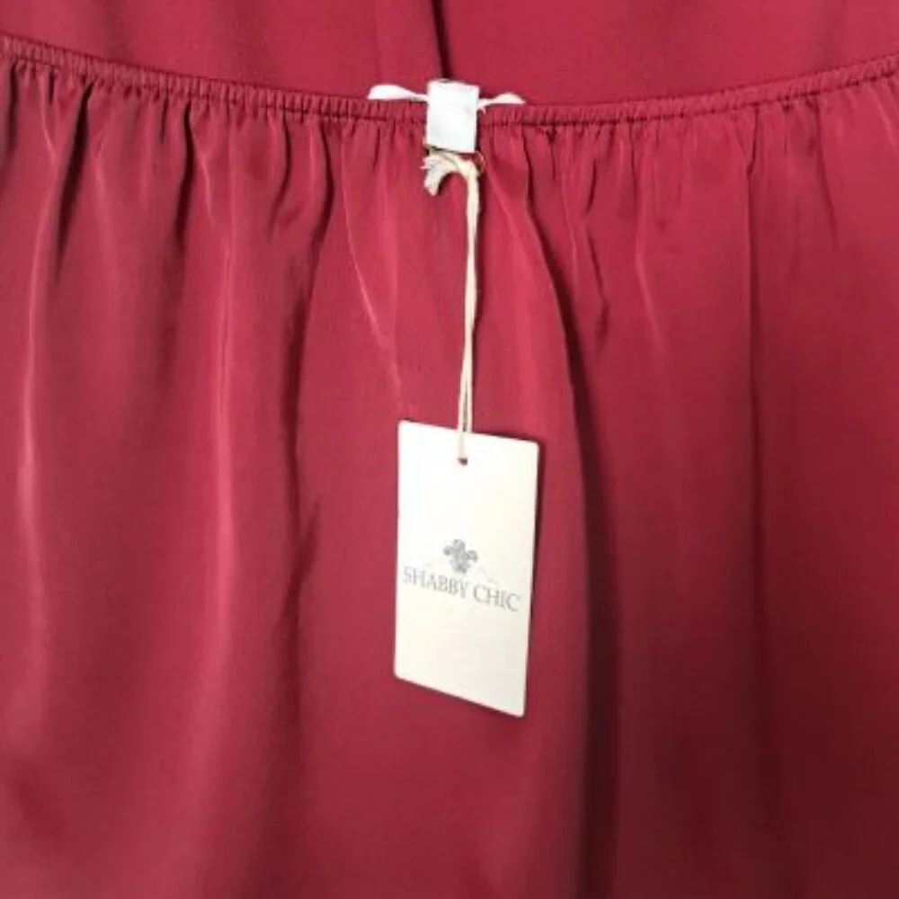 Vintage Rachel Ashwell Shabby Chic Avery Bright Crimson Halter Top - Picture 7 of 8